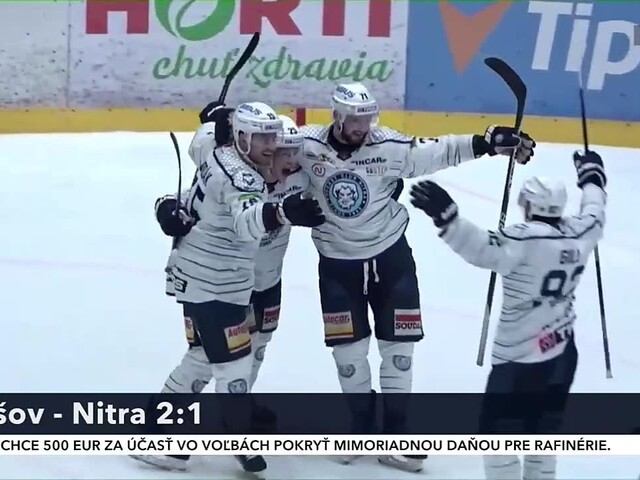 Prešov vyhral nad Nitrou. Liptáci sa v tabuľke ocitli na poslednom mieste