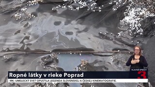 Do rieky Poprad vytekajú ropné látky, úrady konkrétnu príčinu nenašli