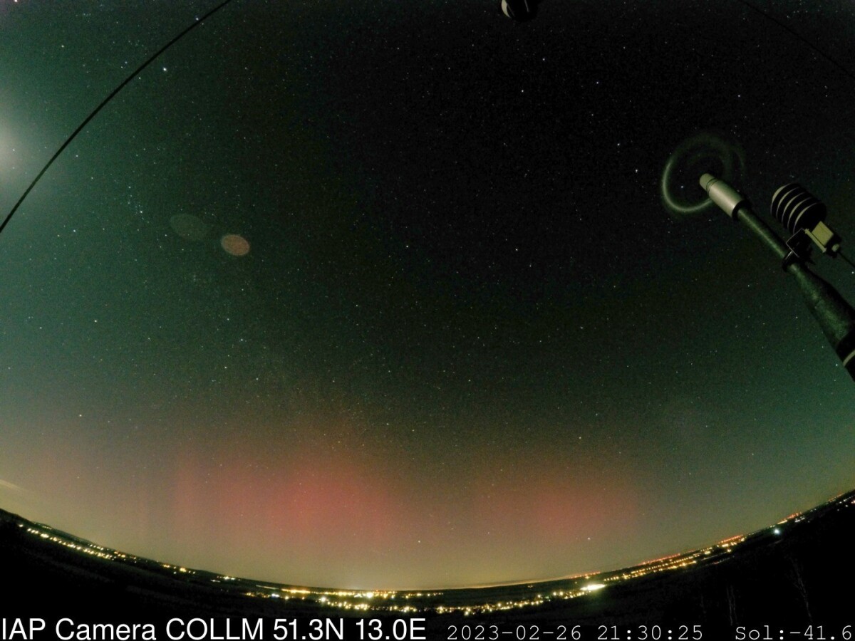 Polárna žiara v Nemecku