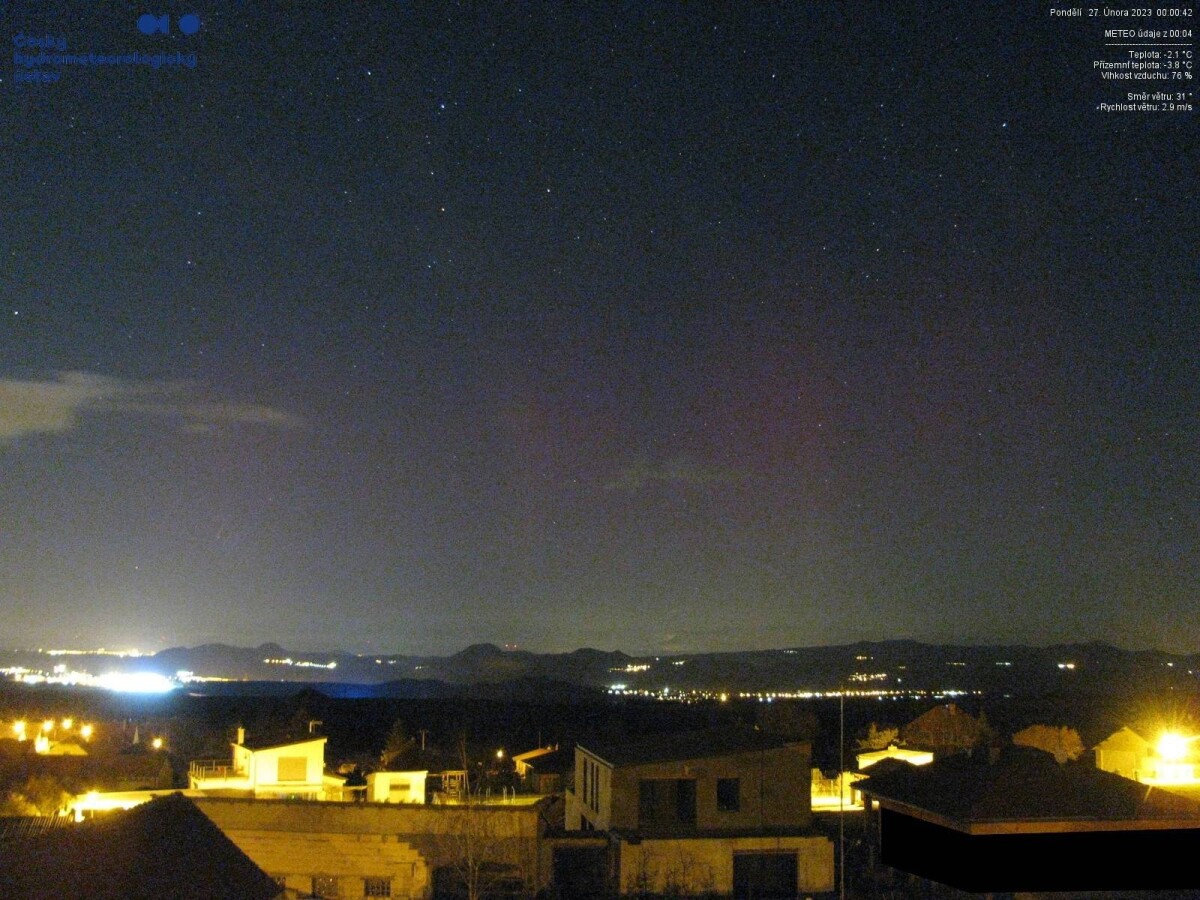 Polárna žiara v Česku