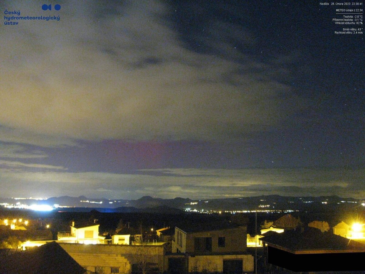 Polárna žiara v Česku