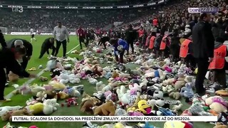 Tureckí fanúšikovia futbalu si uctili obete zemetrasenia. Na ihrisko počas zápasu hodili tisícky plyšákov