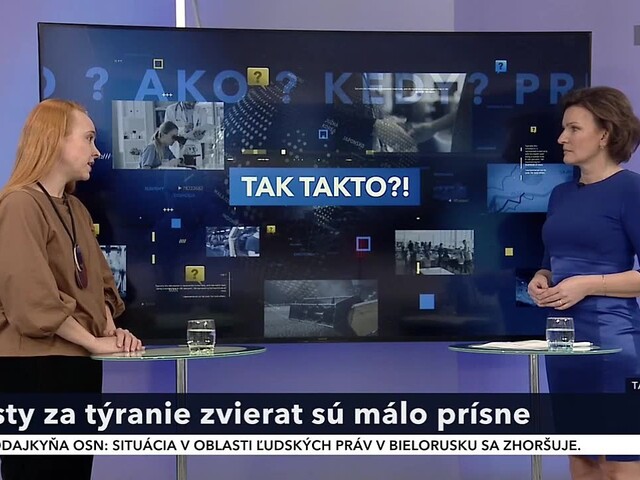 Nehádžme témy ľudského prístupu ku zvieratám na vedľajšiu koľaj, hovorí právnička Stanová