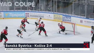 Košice vyhrali základnú časť hokejovej Tipos extraligy. V Banskej Bystrici dosiahli ôsmu výhru za sebou