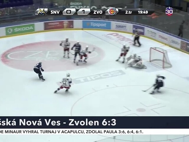 Spišská Nová Ves sa na play-off naladila výhrou nad Zvolenom, ktorý prehral šiesty z uplynulých siedmich zápasov