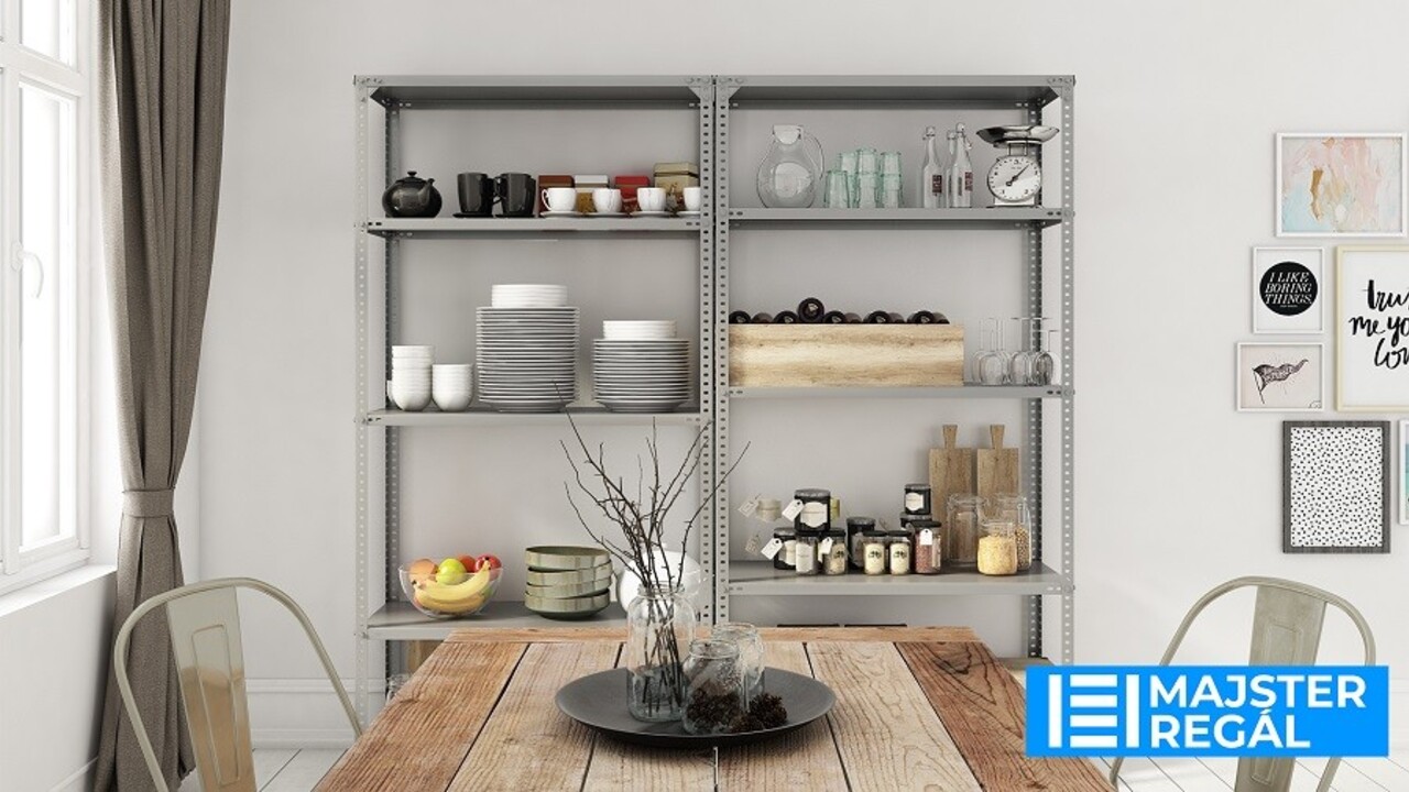 Potrebujete doma viac miesta, bezskrutkové kovové regály sú ideálna cesta