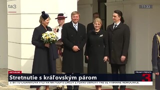 Uvítací ceremoniál pri príležitosti príchodu holandského kráľovského páru na Slovensko
