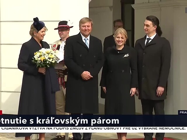 Uvítací ceremoniál pri príležitosti príchodu holandského kráľovského páru na Slovensko