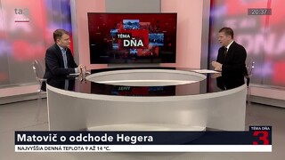 Heger opustil Matoviča o 5 minút 12/Matovič o odchode Hegera/Anomálie slovenskej politiky