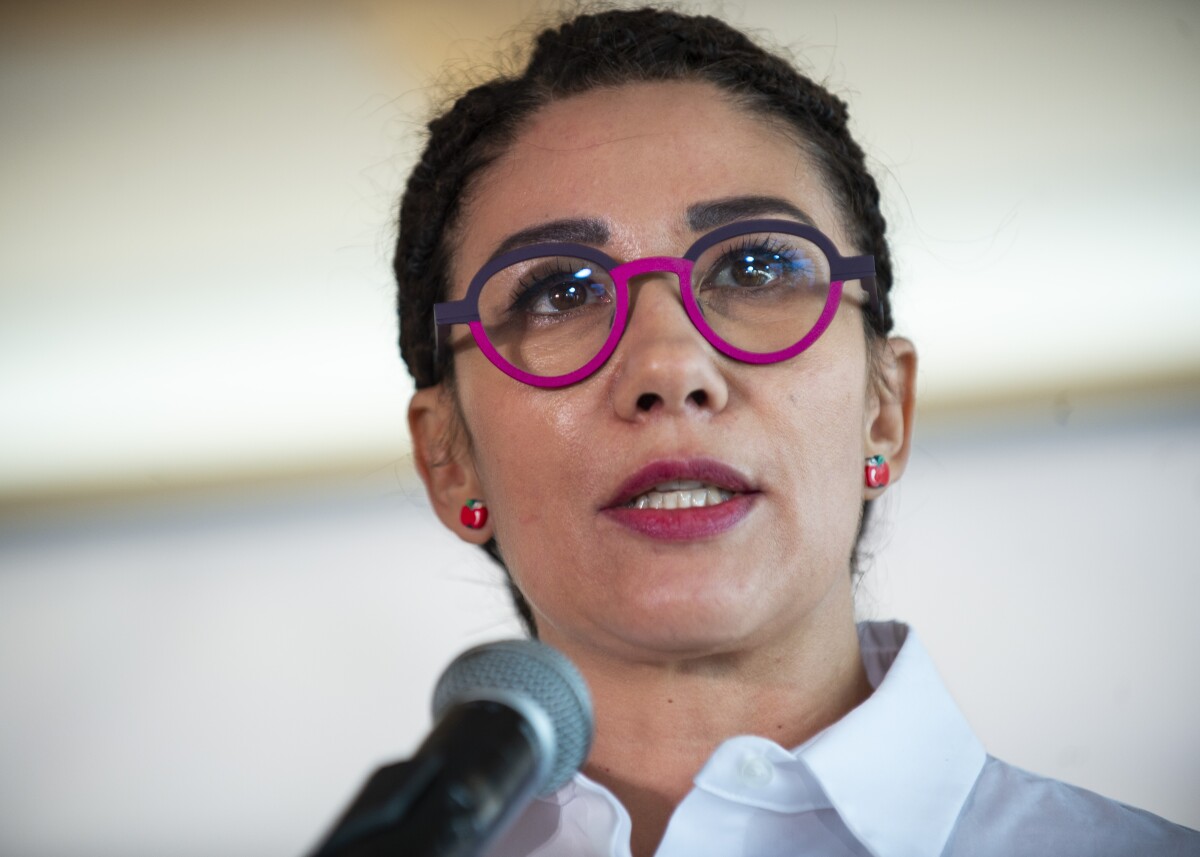 Na snímke predsedníčka novej politickej strany Jablko Lucia Ďuriš Nicholsonová.