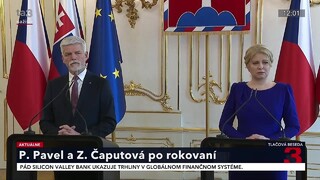 TB P. Pavla a Z. Čaputovej po spoločnom rokovaní