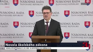 TB ministra školstva J. Horeckého o novele školského zákona
