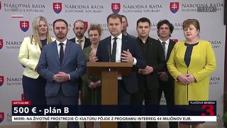 TB strany OĽANO o výsledku hlasovania o odmene 500 eur