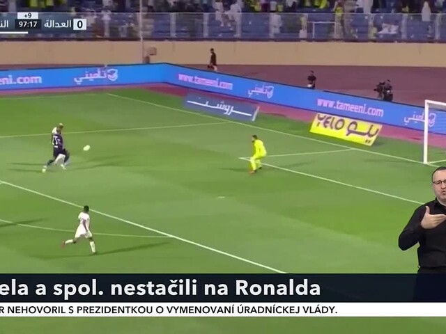 Zápas saudskoarabskej ligy priniesol zaujímavý súboj. Ševela a spol. nestačili na Ronalda