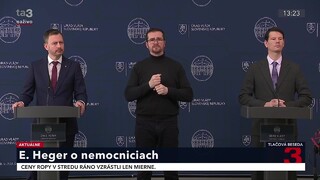 TB premiéra E. Hegera po rokovaní vlády