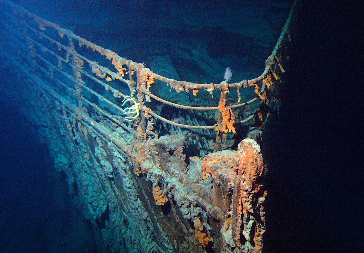 Predná časť vraku Titanicu