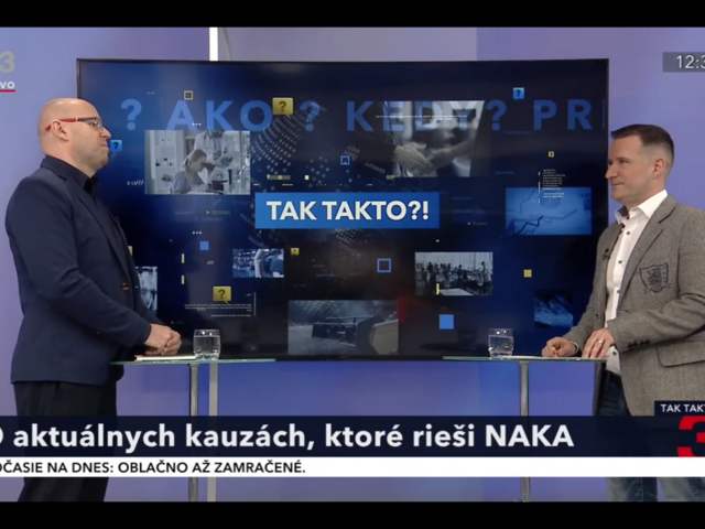 O aktuálnych kauzách, ktoré rieši NAKA