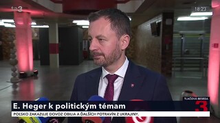 Vyjadrenie premiéra E. Hegera k aktuálnym politickým témam