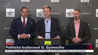 TB strany OĽANO o politickej budúcnosti G. Gyimesiho