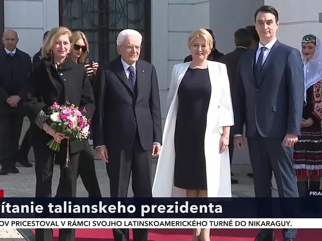 Privítanie talianskeho prezidenta