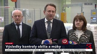 TB ministra pôdohospodárstva S. Vlčana o výsledkoch kontroly obilia a múky