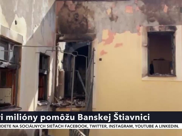 Vláda vyčlení prvú časť peňazí na pomoc Banskej Štiavnici. Mestu pošle 4 milióny eur