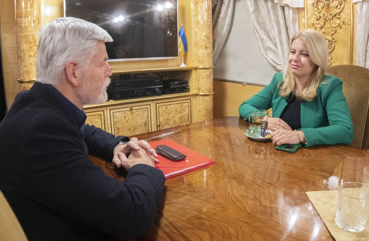 Čaputová a Pavel na Ukrajine