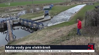Vodná elektráreň v Huncovciach má málo vody, dôvodom je údajne zlý stav kanála