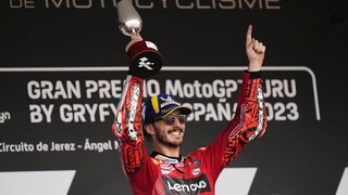 Bagnaia triumfoval v MotoGP na Veľkej cene Španielska. Upevnil si tak post lídra