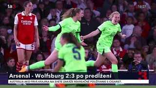 Blíži sa záver ženskej futbalovej Ligy majstrov, nemecký Wolfsburg vyhral nad Arsenalom Londýn