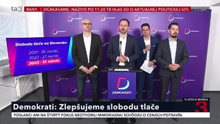 TB strany Demokrati o slobode tlače na Slovensku