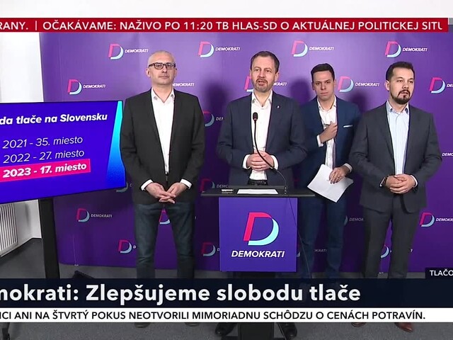 TB strany Demokrati o slobode tlače na Slovensku