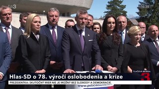 TB strany Hlas-SD o 78. výročí oslobodenia a kríze
