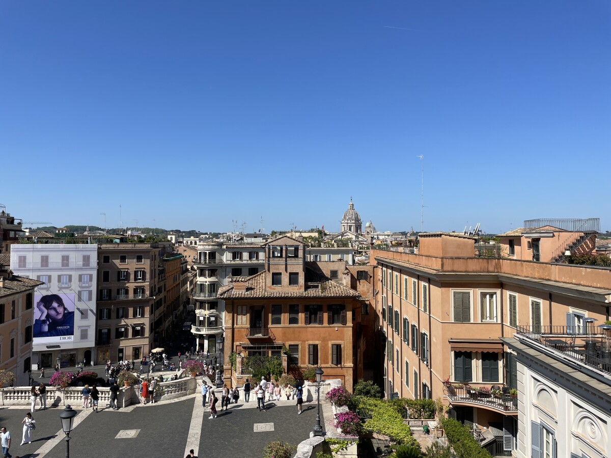 Výhľad zo Španielskych schodov