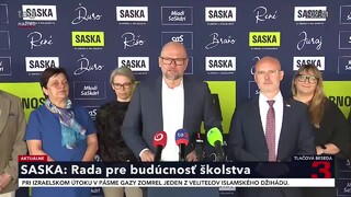 TB strany SASKA o predstavení Rady pre budúcnosť školstva