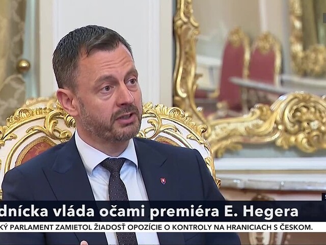 Heger pre ta3: Žiaden premiér nezažil za jedno obdobie to, čo ja. Plán obnovy je moje dieťa