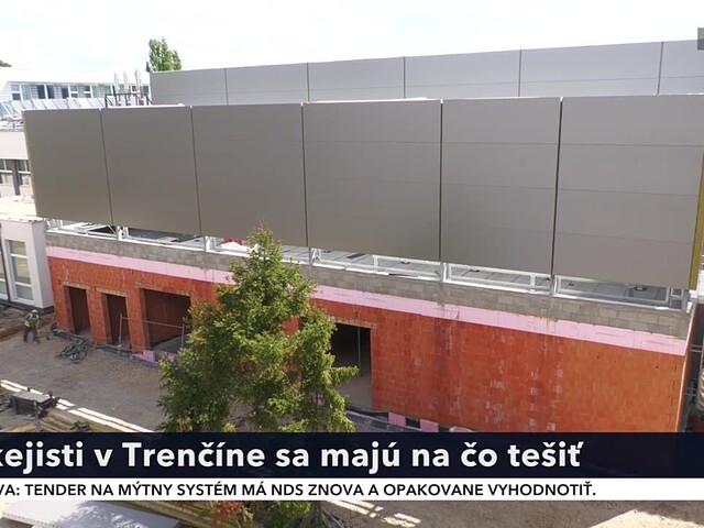 V Trenčíne rastie nová hokejová hala, ide o jednu z najväčších investícií kraja