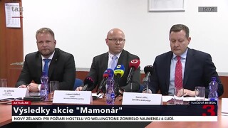 TB špeciálneho prokurátora D. Lipšica o výsledkoch akcie Mamonár
