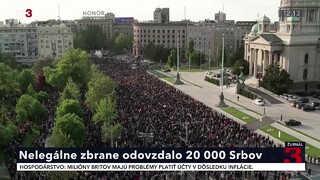V Srbsku opäť protestovali desiatky tisíc ľudí. Obviňujú vládu z toho, že nič nerobí