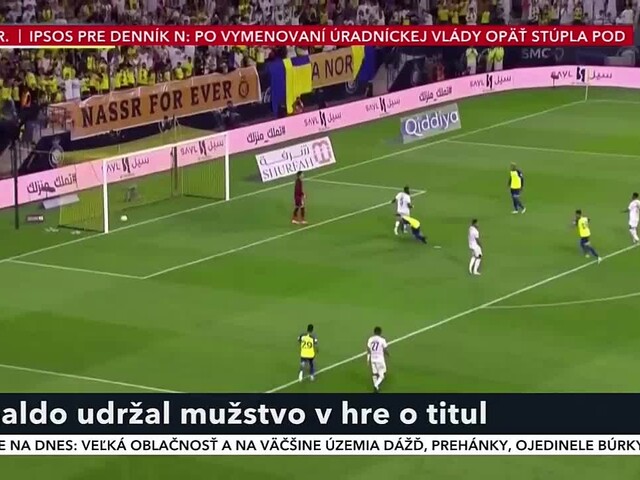 Ronaldo udržal mužstvo v hre o titul. Strelil rozhodujúci gól nad tímom Al-Shabab