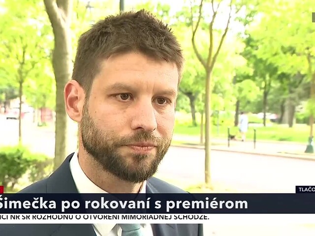 TB M. Šimečku po rokovaní s premiérom