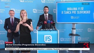 TB hnutia Progresívne Slovensko o Ukrajine v EÚ, ako šanca pre Slovensko