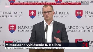 TB predsedu NR SR B. Kollára k aktuálnym politickým témam na Slovensku