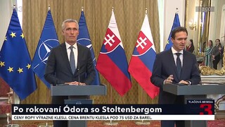 TB premiéra Ľ. Ódora s generálnym tajomníkom NATO J. Stoltenbergom o obrane Slovenska