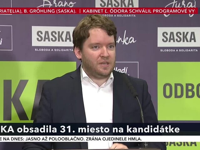 SASKA predstavila ďalšiu posilu. Je ňou bývalý člen strany Most-Híd