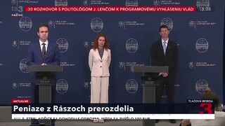 TB premiéra Ľ. Ódora a ministra M. Palkoviča o prerozdelení peňazí na stavbu Rázsoch