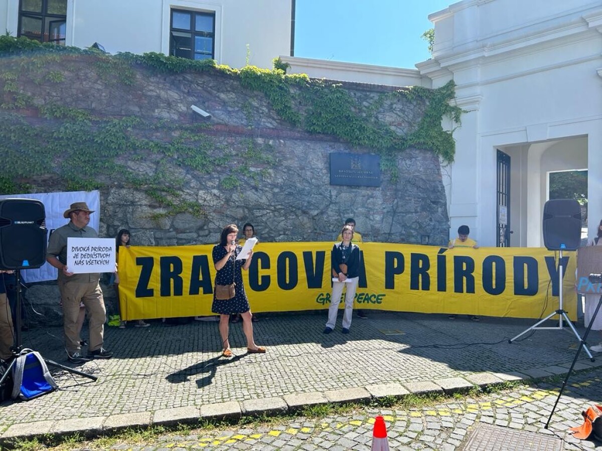 Protest klimatických aktivistov