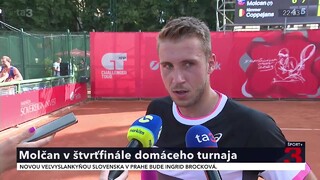 Molčan postúpil do štvrťfinále domáceho turnaja, zdolal Belgičana Coppejansa