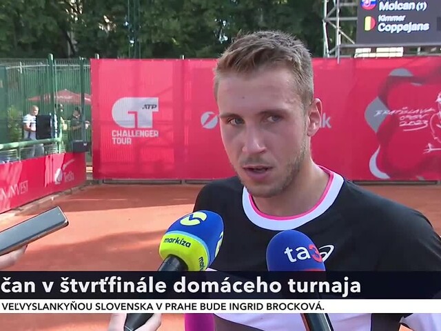 Molčan postúpil do štvrťfinále domáceho turnaja, zdolal Belgičana Coppejansa