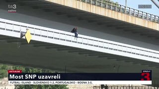 Dráma v Bratislave. Z Mosta SNP chcel skočiť muž